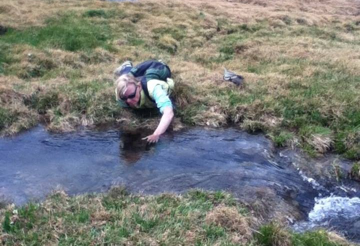 Catching trout with your hands